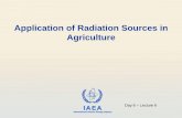 Application of Radiation Sources in Agriculture