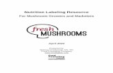 Nutrition Labeling Resource - Mushroom Council