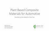 Plant Based Composite Materials for Automotive