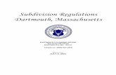 Subdivision Regulations Dartmouth, Massachusetts