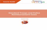 Standard Troops and Police Reimbursement Costs