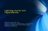 Lightning injuries and Hyperthermia Maxim