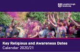 78468 HROD Key Religious and Awareness Dates Calendar 2020