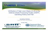 Vitrification of High-Level Waste (HLW) at the Defense ...