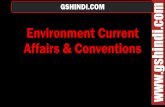 Environment Current Affairs & Conventions