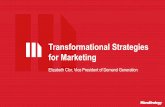 Transformational Strategies for Marketing