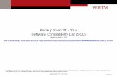 Backup Exec 21 - 21.x Software Compatibility List (SCL)