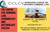 (CCLCV) VICTIMOLOGY AND CRIMINOLOGY LAW, FOR CRIMINAL …