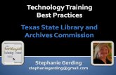 Technology Training Best Practices - Texas