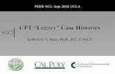 CPT “Legacy” Case Histories