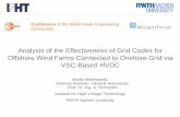 Analysis of the Effectiveness of Grid Codes for Offshore ...