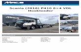 Scania (2018) P410 8×4 VDL Hookloader