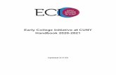 Early College Initiative at CUNY Handbook 2020-2021