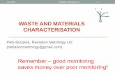 WASTE AND MATERIALS CHARACTERISATION