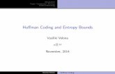 Huffman Coding and Entropy Bounds