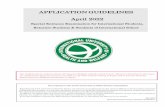 APPLICATION GUIDELINES April 2022
