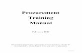Procurement Training Manual - Worcester