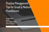 Practice Management Tips for Small & Medium Practitioners