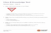 Class R Knowledge Test - Northern Territory