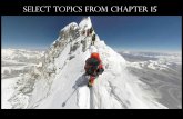 Select topics from Chapter 15