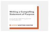 Writing a Compelling Statement of Purpose