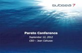 Pareto Conference - Subsea 7