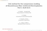 CAE method for the compression molding of discontinuous ...