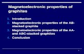 Magnetoelectronic properties of graphites