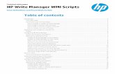 Technical white paper HP Write Manager WMI Scripts