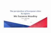 The perspective of European cities & regions Ms Suzanne ...