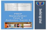 PREP Newsletter Year 9 Autumn Term 2