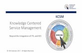Knowledge Centered Service Management