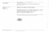 T-NSIAD-95-107 Military Bases: Challenges in Identifying ...