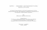 GPS – MCRM INTEGRATION SOLUTION - MEU