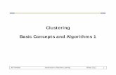 Clustering Basic Concepts and Algorithms 1