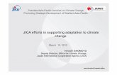 JICA efforts in supporting adaptation to climate change