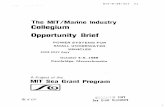 The MIT/Marine Industry Collegium Opportunity Brief