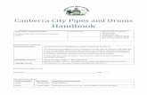 Canberra City Pipes and Drums Handbook