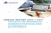 ADMINISTRATION AND ANNUAL REPORT 2016 + 2017 ECONOMICS
