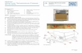 Ultra-Low Temperature Freezer F Helmer Ultra-Low Temperature