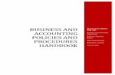 Business and Accounting Policies and Procedures Handbook