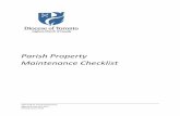 Parish Property Maintenance Checklist
