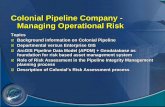 Colonial Pipeline Company Managing Operational Risk