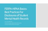 FERPA-HIPAA Basics: Best Practices For Disclosures of ...