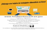 Get a food worker permit online, available in Spanish