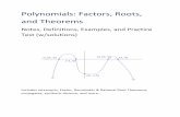 Polynomials: Factors, Roots, and Theorems