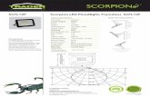 SCFL10F Scorpion LED Floodlight, Frameless SCFL10F