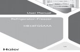 User Manual Refrigerator-Freezer HB18FGSAAA