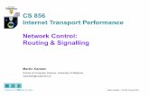CS 856 Internet Transport Performance Network Control ...