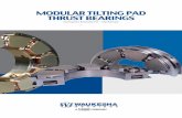 Modular TilTing Pad ThrusT Bearings